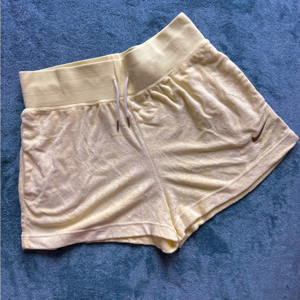 Nike Women's Yellow Lounge Shorts